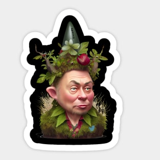 Portrait of Elon Musk as a Gnome Sticker